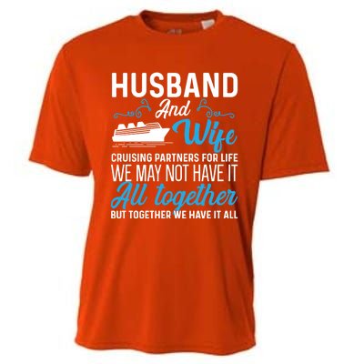 Cruising Partners Meaningful Gift Cruise Ship Husband Wife For Life Gift Cooling Performance Crew T-Shirt