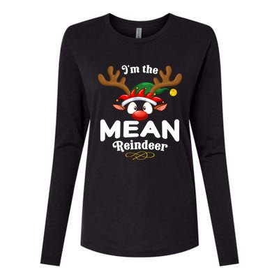 Christmas Pjs Mean Xmas Reindeer Matching Great Gift Womens Cotton Relaxed Long Sleeve T-Shirt