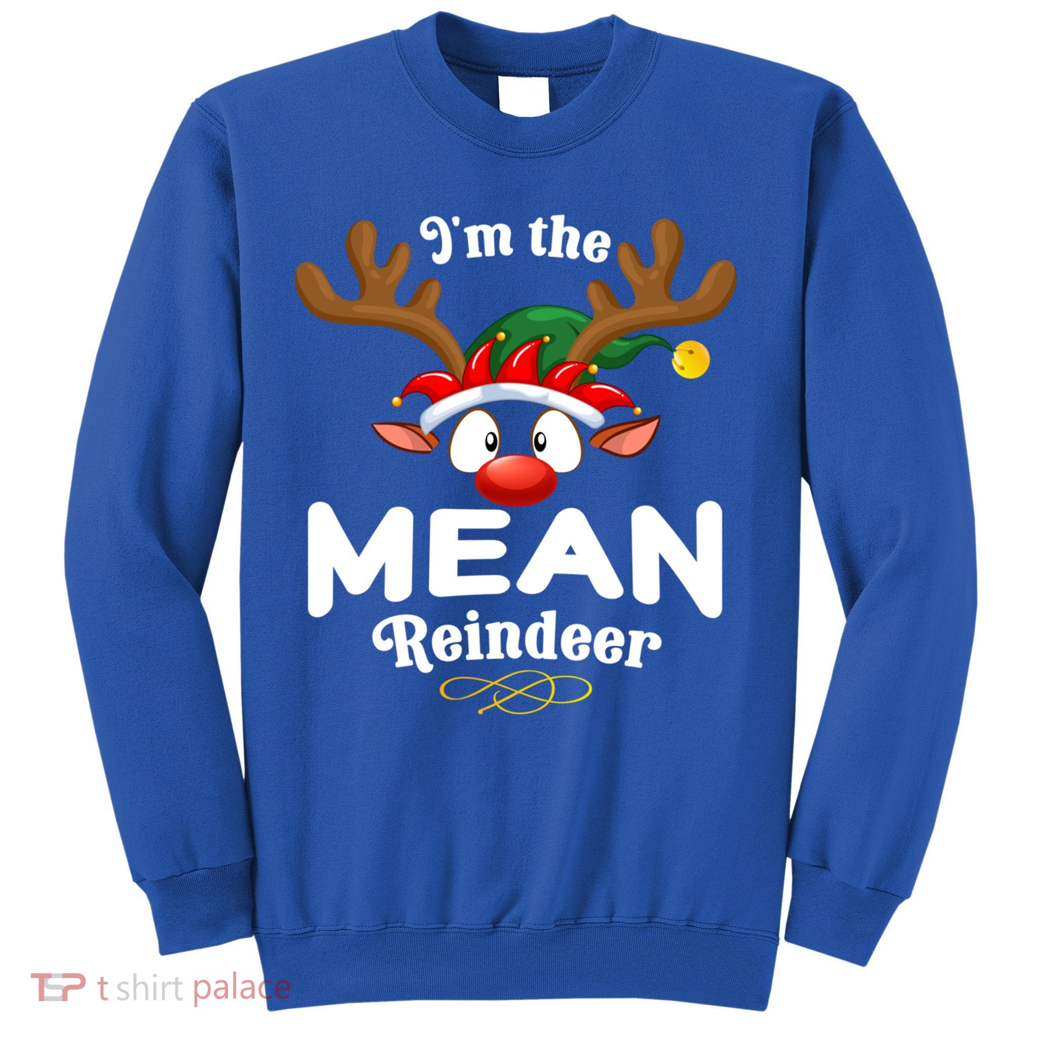 Christmas Pjs Mean Xmas Reindeer Matching Great Gift Sweatshirt