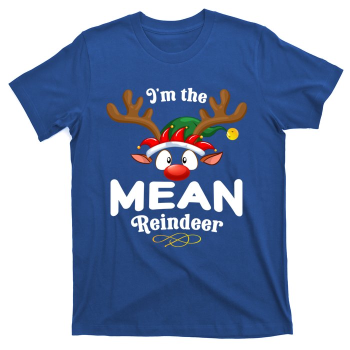 Christmas Pjs Mean Xmas Reindeer Matching Great Gift T-Shirt