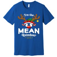 Christmas Pjs Mean Xmas Reindeer Matching Great Gift Premium T-Shirt