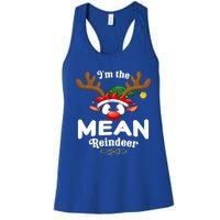 Christmas Pjs Mean Xmas Reindeer Matching Great Gift Women's Racerback Tank