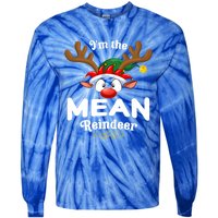 Christmas Pjs Mean Xmas Reindeer Matching Great Gift Tie-Dye Long Sleeve Shirt