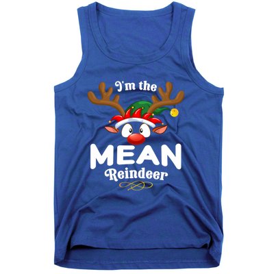 Christmas Pjs Mean Xmas Reindeer Matching Great Gift Tank Top