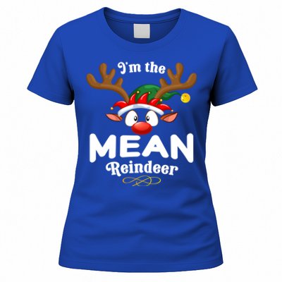 Christmas Pjs Mean Xmas Reindeer Matching Great Gift Women's T-Shirt