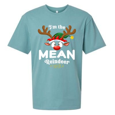 Christmas Pjs Mean Xmas Reindeer Matching Great Gift Sueded Cloud Jersey T-Shirt