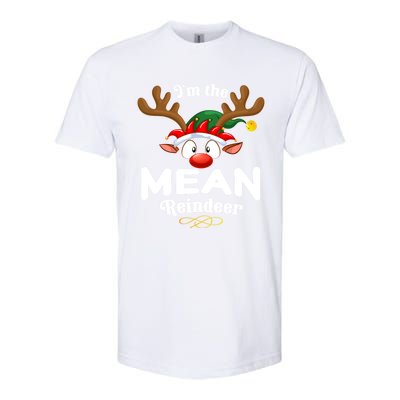 Christmas Pjs Mean Xmas Reindeer Matching Great Gift Softstyle® CVC T-Shirt