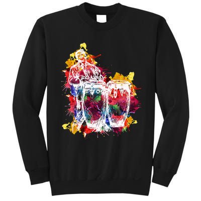 Conga Player Musician Gift Instrument Art Sweatshirt