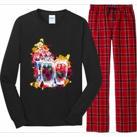 Conga Player Musician Gift Instrument Art Long Sleeve Pajama Set