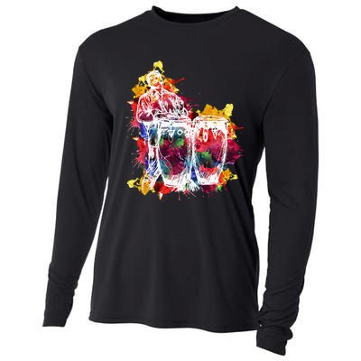 Conga Player Musician Gift Instrument Art Cooling Performance Long Sleeve Crew