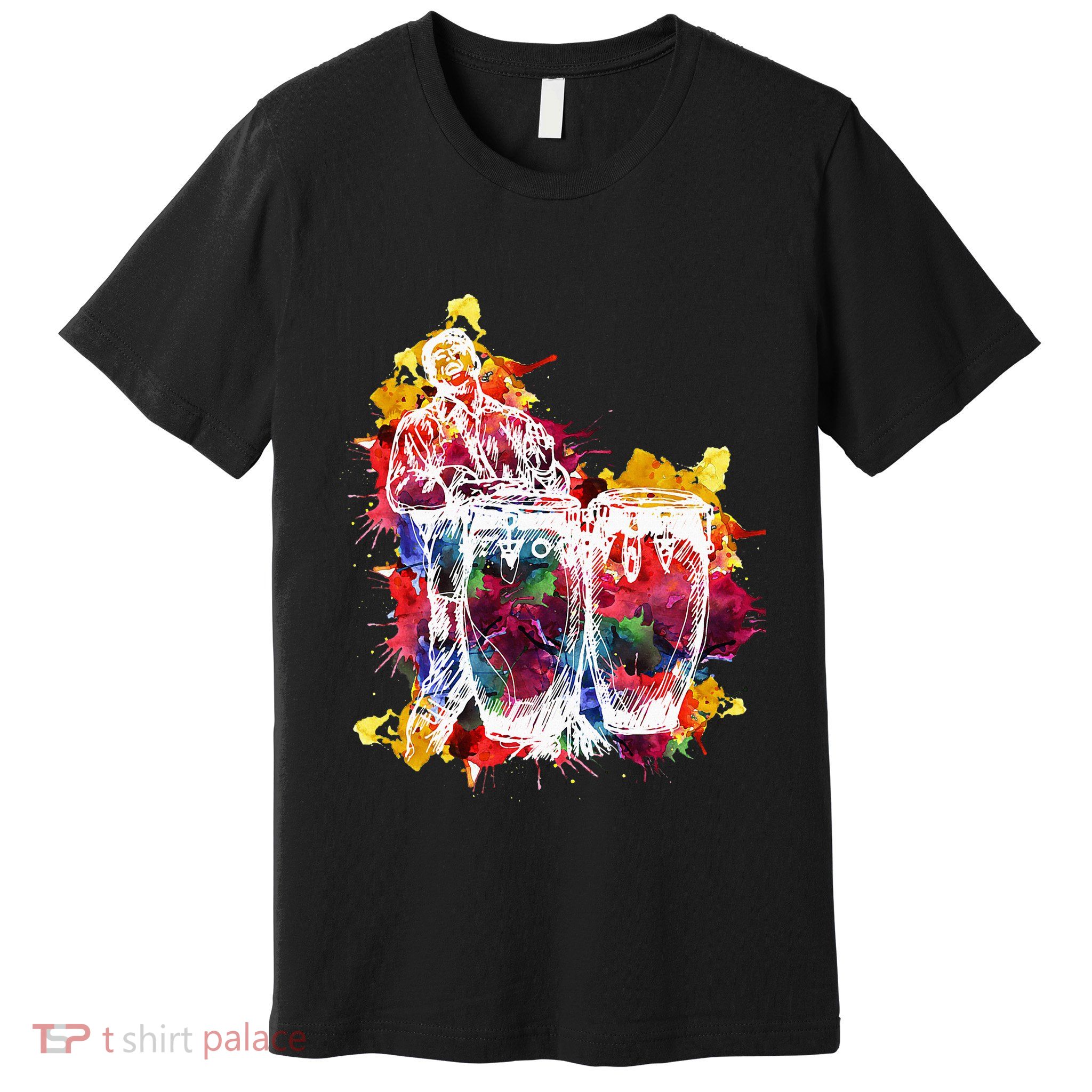 Conga Player Musician Gift Instrument Art Premium T-Shirt