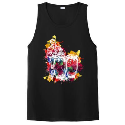 Conga Player Musician Gift Instrument Art PosiCharge Competitor Tank