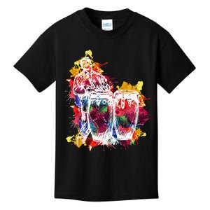 Conga Player Musician Gift Instrument Art Kids T-Shirt