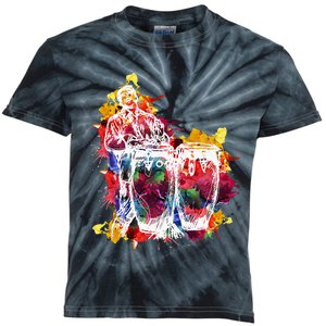 Conga Player Musician Gift Instrument Art Kids Tie-Dye T-Shirt