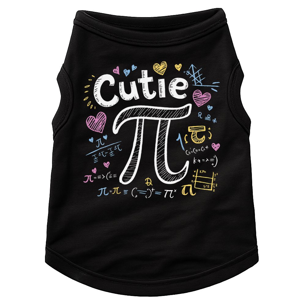 Cutie Pi Math Equation Coquette Bow Day Doggie Tank