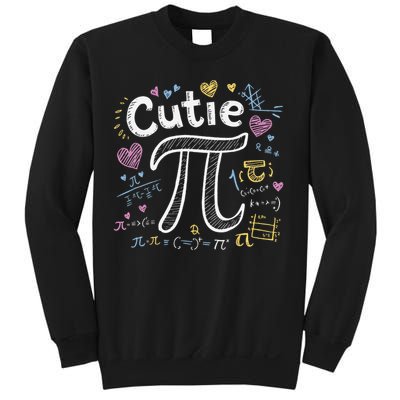 Cutie Pi Math Equation Coquette Bow Day Sweatshirt
