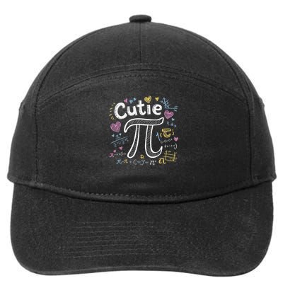 Cutie Pi Math Equation Coquette Bow Day 7-Panel Snapback Hat