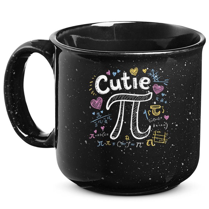 Cutie Pi Math Equation Coquette Bow Day 15oz Campfire Ceramic Mug