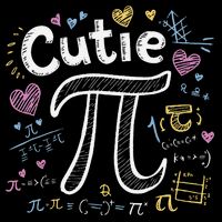 Cutie Pi Math Equation Coquette Bow Day Drawstring Bag