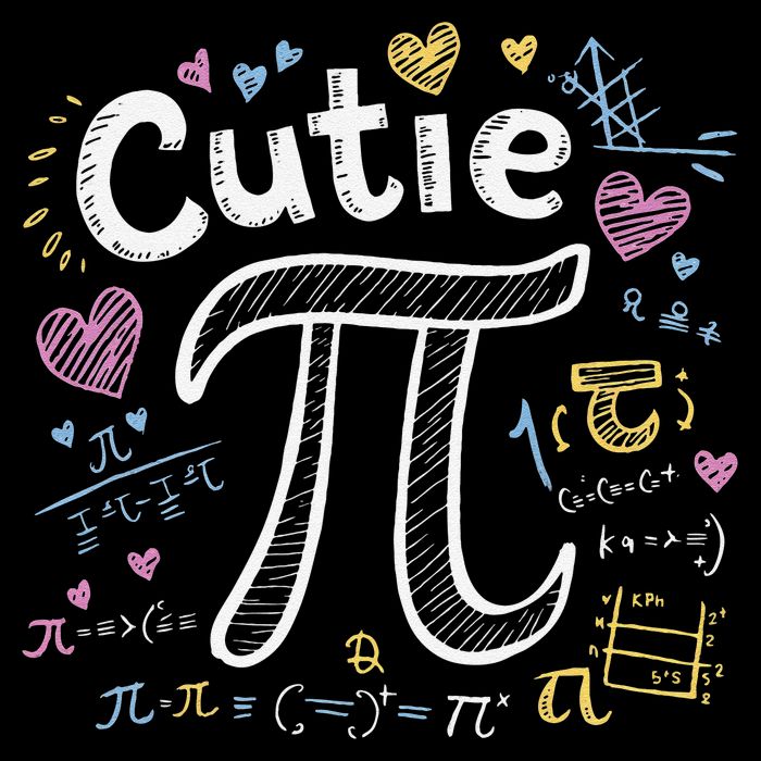 Cutie Pi Math Equation Coquette Bow Day Drawstring Bag