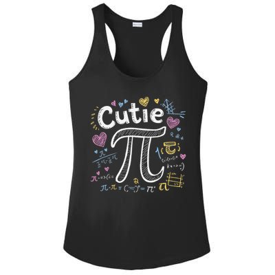 Cutie Pi Math Equation Coquette Bow Day Ladies PosiCharge Competitor Racerback Tank