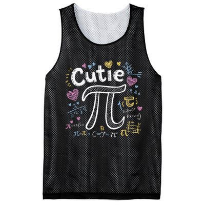 Cutie Pi Math Equation Coquette Bow Day Mesh Reversible Basketball Jersey Tank