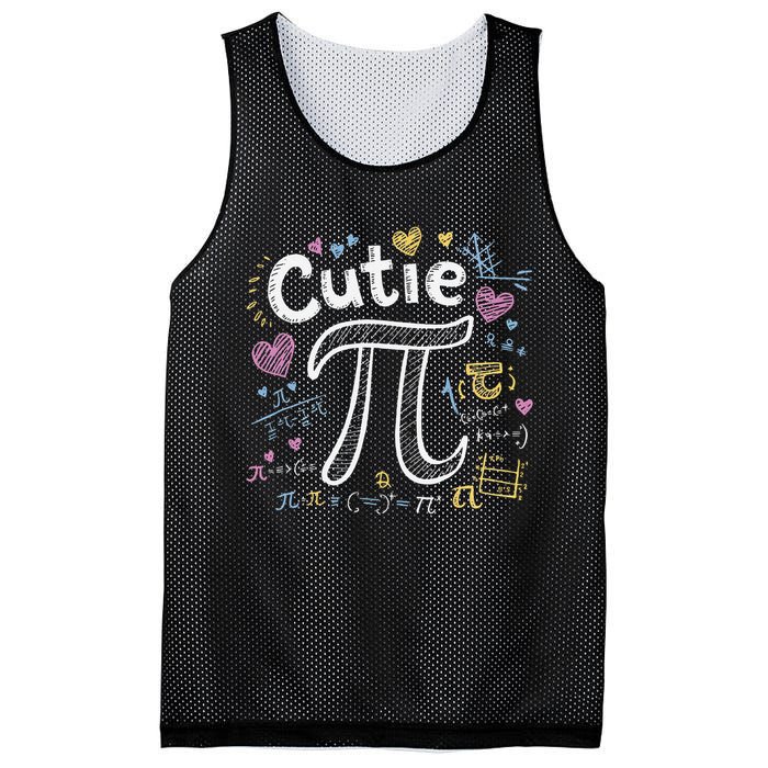 Cutie Pi Math Equation Coquette Bow Day Mesh Reversible Basketball Jersey Tank