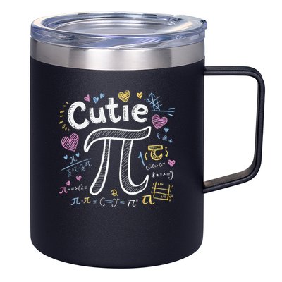 Cutie Pi Math Equation Coquette Bow Day 12oz Stainless Steel Coffee Mug
