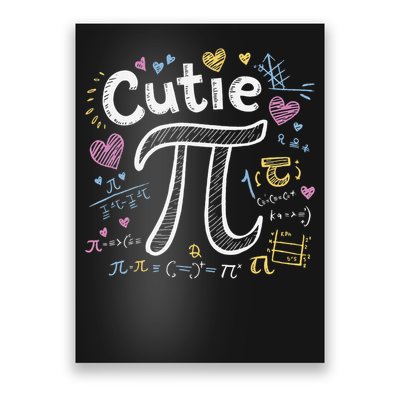 Cutie Pi Math Equation Coquette Bow Day Poster