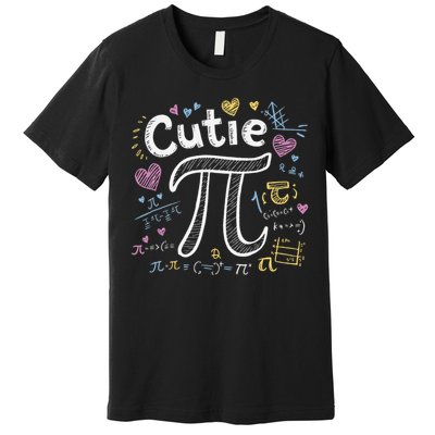 Cutie Pi Math Equation Coquette Bow Day Premium T-Shirt