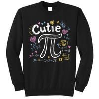 Cutie Pi Math Equation Coquette Bow Day Tall Sweatshirt