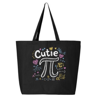 Cutie Pi Math Equation Coquette Bow Day 25L Jumbo Tote