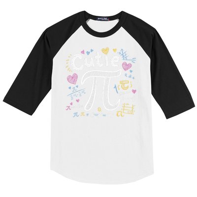 Cutie Pi Math Equation Coquette Bow Day Baseball Sleeve Shirt