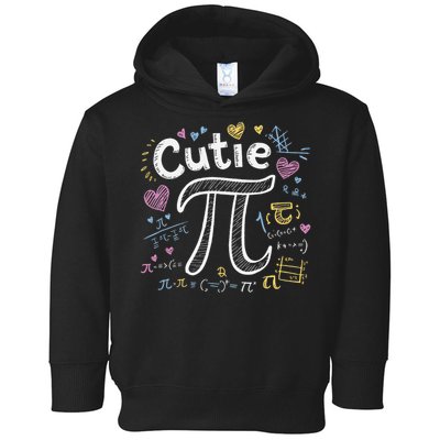 Cutie Pi Math Equation Coquette Bow Day Toddler Hoodie