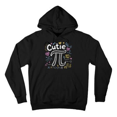 Cutie Pi Math Equation Coquette Bow Day Tall Hoodie