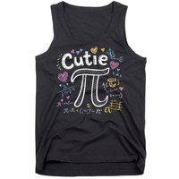 Cutie Pi Math Equation Coquette Bow Day Tank Top