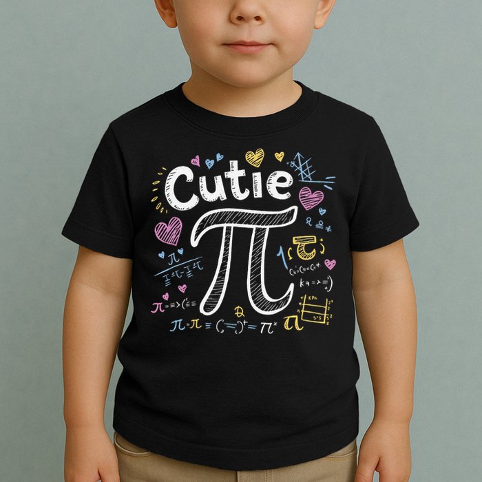 Cutie Pi Math Equation Coquette Bow Day Toddler T-Shirt