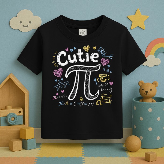 Cutie Pi Math Equation Coquette Bow Day Toddler T-Shirt