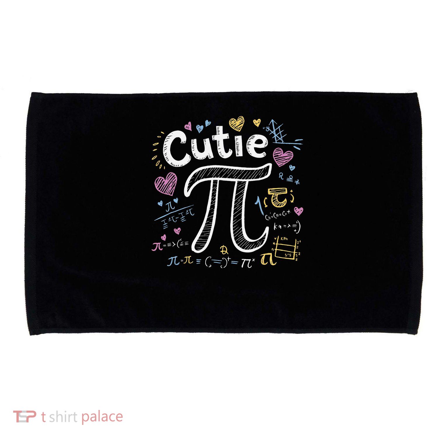 Cutie Pi Math Equation Coquette Bow Day Microfiber Hand Towel