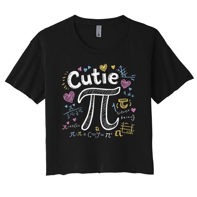Cutie Pi Math Equation Coquette Bow Day Crop Top