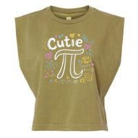 Cutie Pi Math Equation Coquette Bow Day Garment-Dyed Women's Muscle Tee