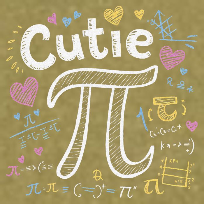 Cutie Pi Math Equation Coquette Bow Day Garment-Dyed Women's Muscle Tee