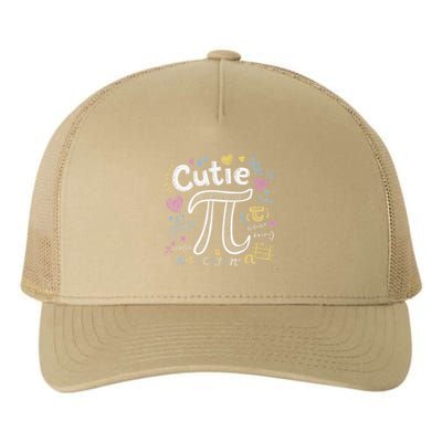 Cutie Pi Math Equation Coquette Bow Day Yupoong Adult 5-Panel Trucker Hat