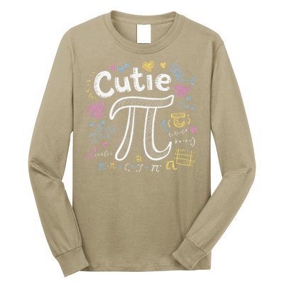 Cutie Pi Math Equation Coquette Bow Day Long Sleeve Shirt