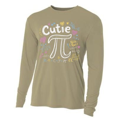 Cutie Pi Math Equation Coquette Bow Day Cooling Performance Long Sleeve Crew