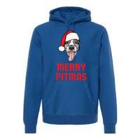 Christmas Pitbull Merry Pitmas Funny Pitbull Christmas Gift Premium Hoodie