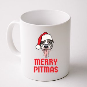 Christmas Pitbull Merry Pitmas Funny Pitbull Christmas Funny Gift Coffee Mug