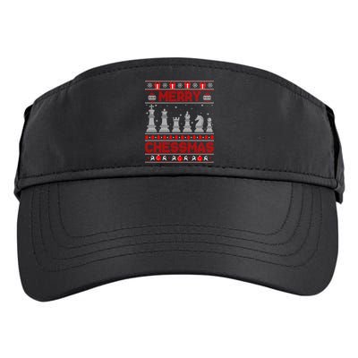 Chess Player Merry Chessmas Christmas Ugly Sweater Great Gift Adult Drive Performance Visor
