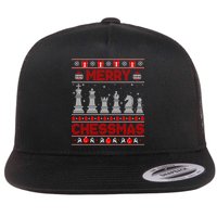 Chess Player Merry Chessmas Christmas Ugly Sweater Great Gift Flat Bill Trucker Hat