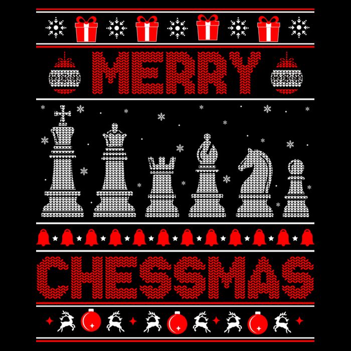 Chess Player Merry Chessmas Christmas Ugly Sweater Great Gift Flat Bill Trucker Hat